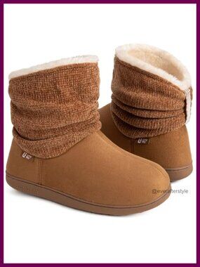Fuzzy Memory Foam Slipper Boots Warm Winter House Shoes
